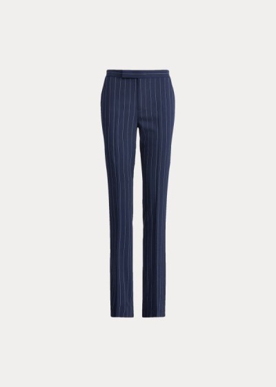 Women's Ralph Lauren Seth Striped Wool Pants | 164378LAM